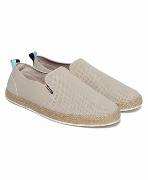 Superdry Hybrid Slip On Espadrilles Férfi Cipő Fehér | TEIQZ4186